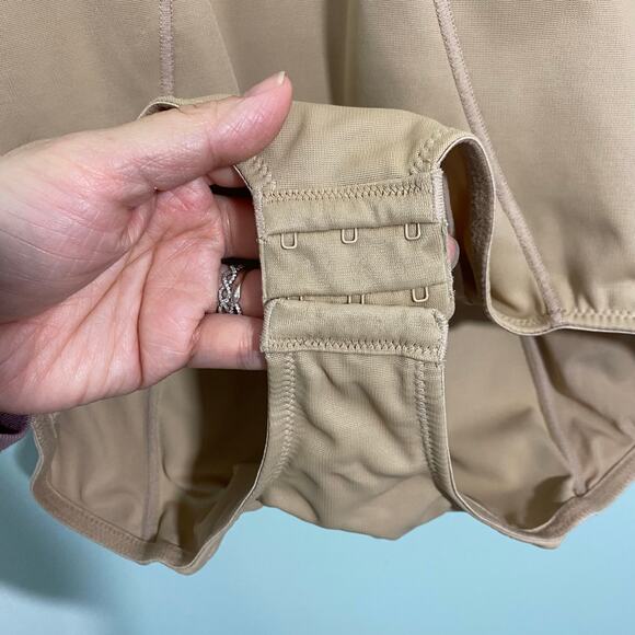 Maidenform Beige Firm Control Open Bust Body Briefer Shaper Size XL #P2656 - Picture 3 of 6